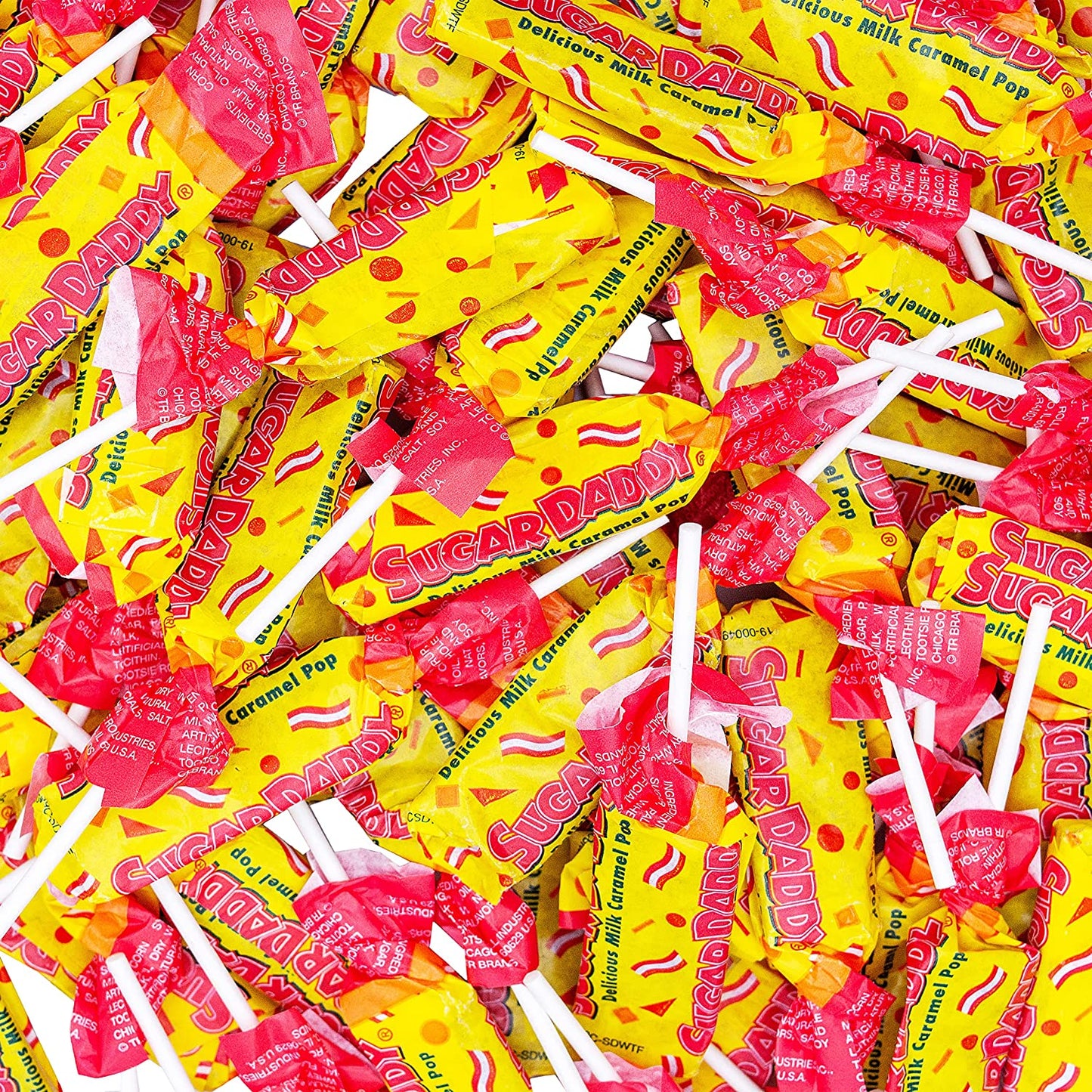 Sugar Daddy Taffy Lollipop, Delicious Milk Caramel Pop, Gourmet Candy Sweets, Individually Wrapped