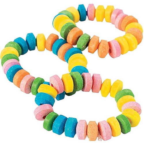 Fruit-Flavored Stretchable Candy Bracelets – 12 Individually Wrapped Pieces – Party Favors, Piñata Fillers & Fun Treats for Kids
