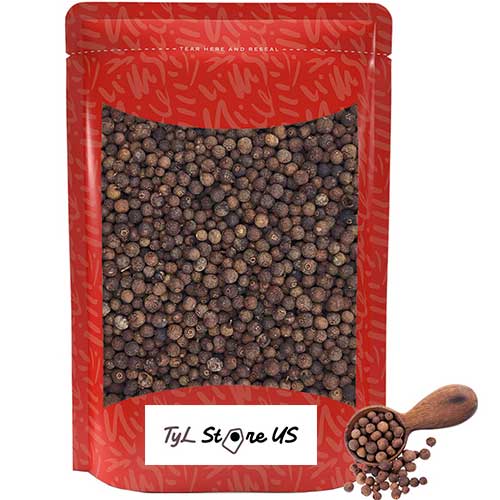 Whole Allspice Berries – Premium Jamaican Pimento Seeds – Bold, Warm Flavor for Cooking, Baking & Pickling – Resealable Bag – 1 lb