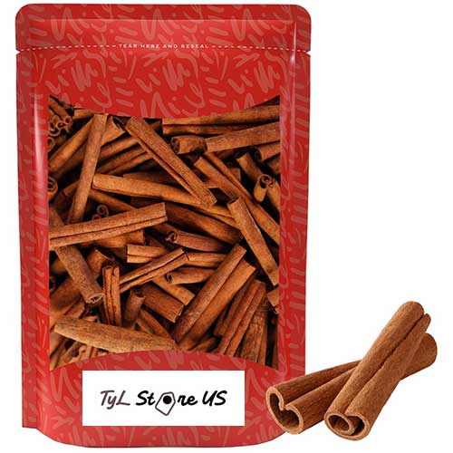Whole Cinnamon Sticks – Premium Grade, Aromatic Ceylon Cinnamon – Perfect for Cooking, Baking & Crafting – Resealable Bag - 4 Oz