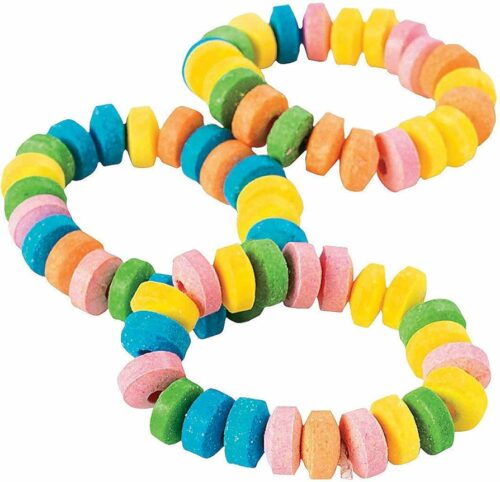 Fruit-Flavored Stretchable Candy Bracelets 12pk